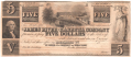 United States Of America The James River and Kanawha Company 5 Dollars, 18 - - 
